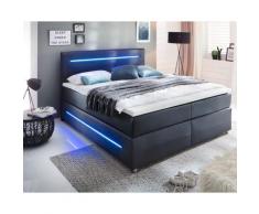 meise.möbel »Lights« Boxspringbett schwarz – erhältlich in 8 Größen