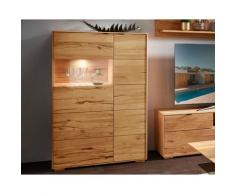 Massivholz »Zerro« Vitrine I Kernbuche / mit Beleuchtung