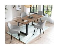 SalesFever »Layne-Leo« Esszimmergruppe Akazie hellgrau – erhältlich in 2 Größen