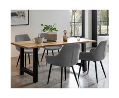 SalesFever »Saira-Steve« Esszimmergruppe Akazie grau – erhältlich in 2 Größen