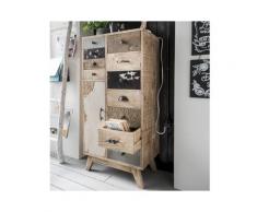 die Faktorei »Ethno 4« Unikat Hochkommode 55x110x33 cm