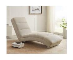 SalesFever »Sento« Chaiselongue Strukturstoff beige 170x82x60 cm