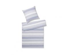 Elegante Mako-Satin Bettwäsche »Delight« Petrol 7056-02 Bettwäsche / 135x200 cm / 80x80 cm