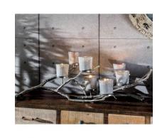 die Faktorei »Zweig« Kerzenhalter liegend inkl. 7 Gläser