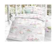 schlafgut »Waterlily« Mako-Satin Bettwäsche 6552-306 blush 155x220 cm / 80x80 cm
