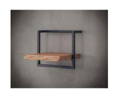 designline »Edge« Massivholz Wandregal Metall/Akazie VI