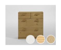 INFANSKIDS Kinderzimmer Kommode - 4 Schubfächer natur lackiert / B 81 x H 88 x T 33,5 cm