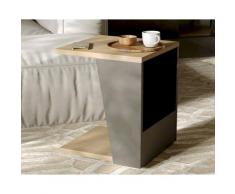 TemaHome »Albi« Beistelltisch Schwarz mit Eiche