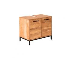 die Faktorei »Urban Spa« Waschbeckenunterschrank I 68x60x40 cm / Akazie massiv