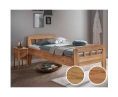 Forestales »Chicago« Massivholzbett II 90x200 cm / Kernbuche