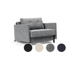 Innovation »Cubed 02« Sessel mit Armlehne Bezug 612 Blida Sand Grey