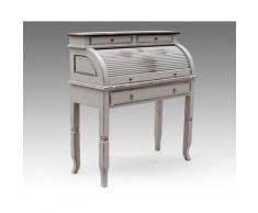 SIT SPA antik used look Akazie massiv Sekretär - breit - Vintage weiss