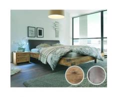 Hasena Oak-Vintage Massivholzbett Bloc Quada/Ripo 160x220 cm