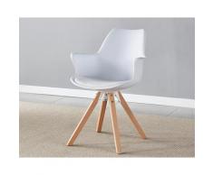 SalesFever »Paris« Armlehnstuhl 2er-Set weiß 58x84x61 cm