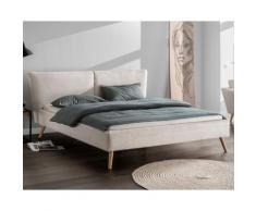 Forestales »Nizza« Polsterbett I 200x200 cm / Ascot 2403 Taupe