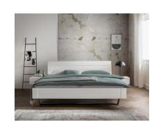Massivholz »La Dolce Vita VIII WHITE-EDITION« Kiefer Massivholzbett 200x200 cm / mit Nachttisch