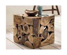 die Faktorei »Wurzel« Beistelltisch/Hocker natur
