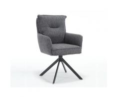 SalesFever »Linus« Armlehnstuhl mit Drehfunktion anthrazit