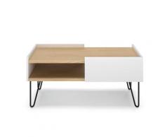 TemaHome »Nina« Couchtisch Weiß 100x45x53 cm