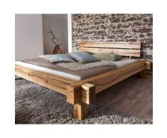 3S Frankenmöbel »Bella Notte I« Massivholz Bett BE-0405 / 180x200 cm / Wildeiche