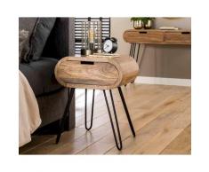 designline »Barrel« Massivholz Nachttisch