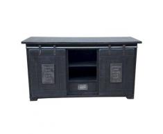 3S Frankenmöbel »Cosma« Massivholz TV Board V grau WZ-0480 / 128x70x45 cm