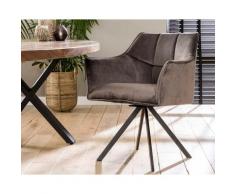 designline »Ohana« Sessel Anthrazit velvet