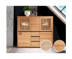 3S Frankenmöbel »Cara« Massivholz Highboard II WZ-0159 / Kernbuche