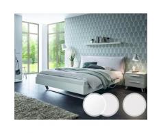 Hasena Fine-Line Massivholzbett Syma Slitto/Cussina 180x200 cm / Buche weiss deckend, lackiert