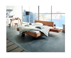 Hasena Fine-Line Massivholzbett Syma Airo/Vola 180x200 cm / Buche weiss deckend, lackiert