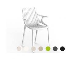 Vondom »IBIZA« Outdoor Stuhl mit Armlehne recycelter Kunststoff / Cala