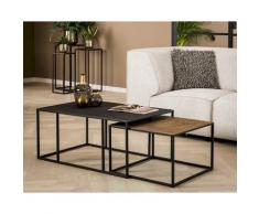 designline »metallic« Couchtisch 2er-Set