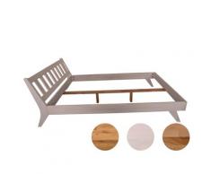 Schwarzwald Massivholz »Max« Bett 140x200 cm / Kernbuche geölt