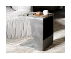 TemaHome »Albi« Beistelltisch Schwarz mit Concrete 40x46x40 cm