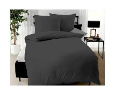 Kaeppel Mako-Satin Bettwäsche »Mapping« 3000/639 titanium 135x200 cm / 80x80 cm