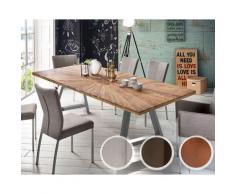 SIT Tops & Tables »Indiana« Teak Massivholz Esstisch 240x100 cm / Eisen antikbraun