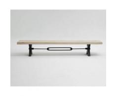Bodahl Concept4You »Kansas« Eisen Untergestell für Bank Rustic Oak 200 cm / schwarz