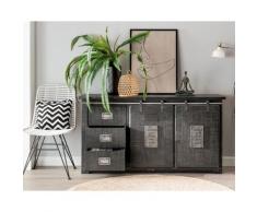 3S Frankenmöbel »Cosma« Massivholz Sideboard V grau