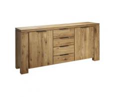 Schösswender »Oviedo« Wildeiche Massivholz Sideboard - 4 Schubladen / 2 Türen
