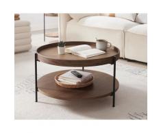 SalesFever »Arlo« Couchtisch walnuss