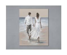 La Casa »Pärchen am Strand« Ölbild handbemalt 110x140 cm auf Leinwand