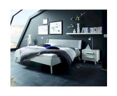 Hasena Fine-Line Massivholzbett Syma Masito/Boga 180x200 cm / Buche weiss deckend, lackiert