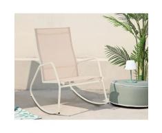 Best »Brody« Schaukelstuhl beige 68,5x97x91 cm