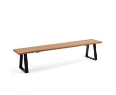 Schösswender »Oviedo« Wildeiche Baumkante Sitzbank IV 180 cm / mit Lehne