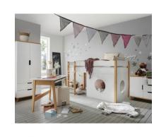 INFANSKIDS »Infanscolor« Kinderzimmer Halbhochbett weiß – erhältlich in 2 Größen