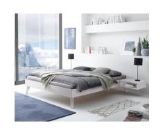 Hasena Pronto »Calvari« Massivholzbett 200x200 cm / Nussbaum, geölt / 25 cm