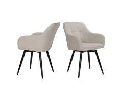 SIT Sit&Chairs »Silas« Armlehnstuhl 2er-Set dunkelgrau