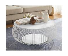 SalesFever »Yuna« Couchtisch weiß 86x35x86 cm