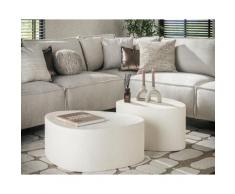 designline »stone organic« Couchtisch dreieckig 2er-Set in Marmorverbundstoff