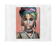 La Casa »Frauenkopf mit Ohrringen« Ölbild handgemalt 120x160 cm auf Leinwand